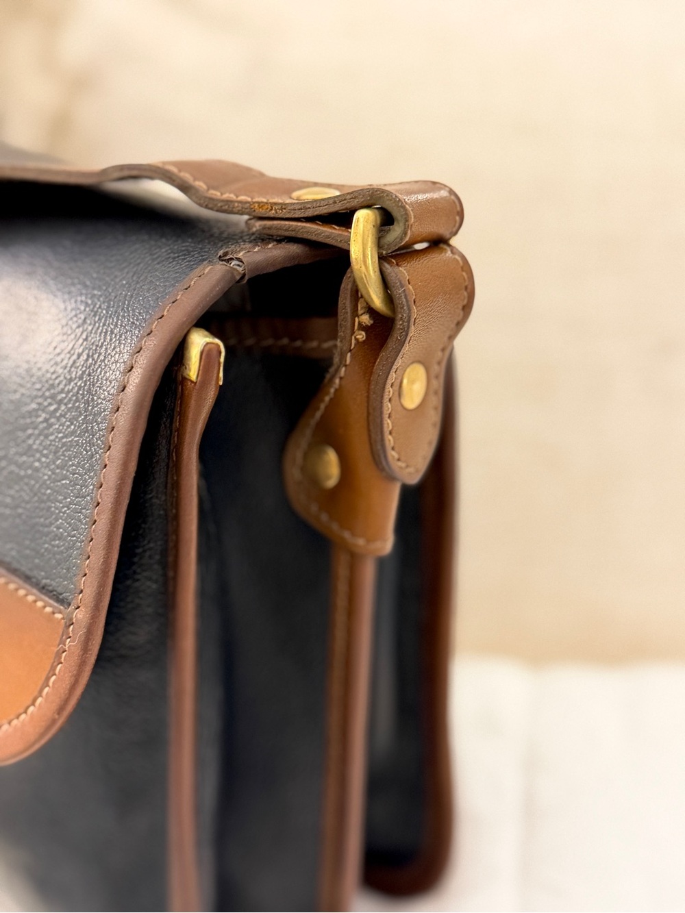 The Original Vintage Marley Hodgson GHURKA Spectator Bag. No 37 Black& Tan - Picture 13 of 16